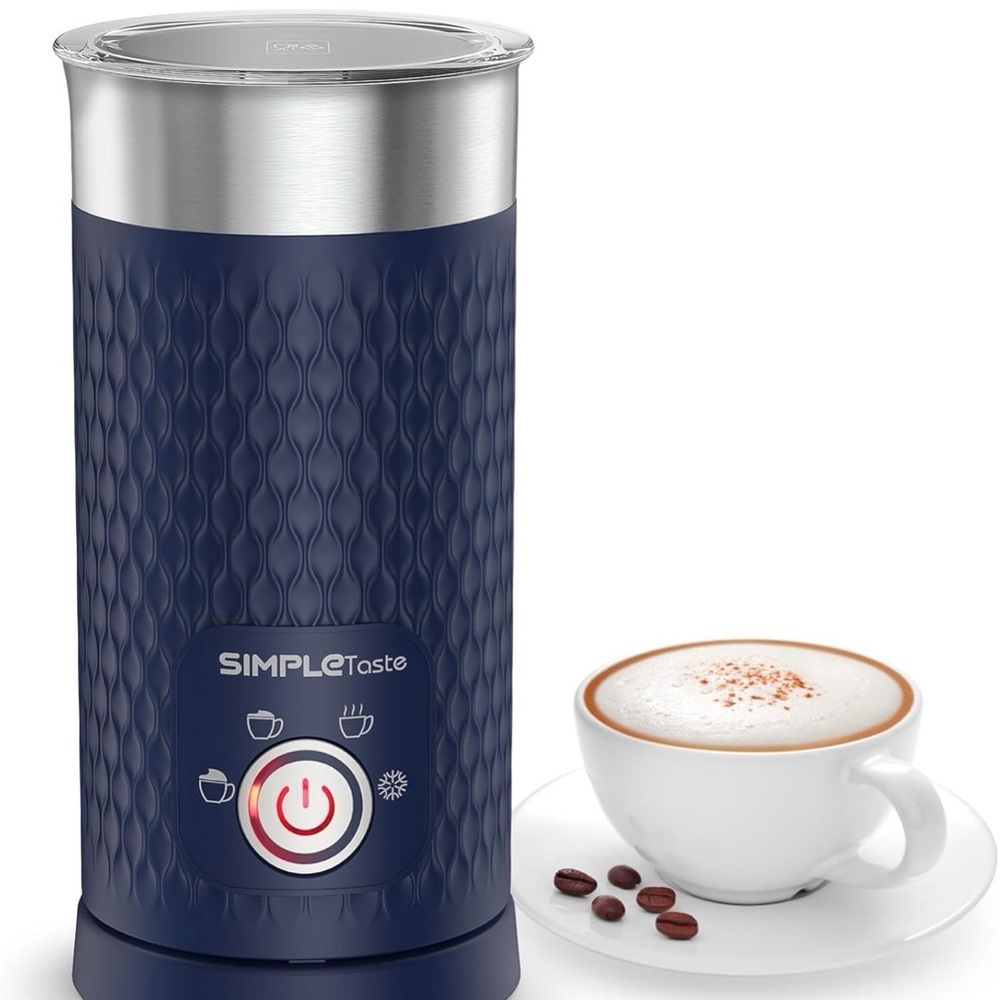 Milk Frother, 4-in-1 Electric Milk Steamer, Automatic Warm and Cold Foam Maker